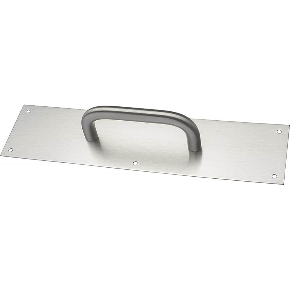 Rockwood - Door Pulls; Overall Length (Inch): 16 ; Finish/Coating: Satin Stainless Steel ; Grip Length: 4 (Inch) - Exact Tooling