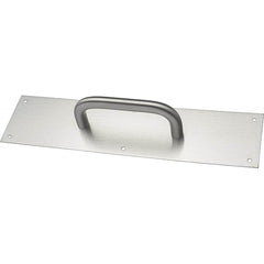 Rockwood - Door Pulls; Overall Length (Inch): 16 ; Finish/Coating: Satin Stainless Steel ; Grip Length: 4 (Inch) - Exact Tooling