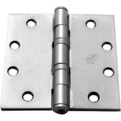 Yale - Commercial Hinges; Length (Inch): 4-1/2 ; Thickness (Decimal Inch): 0.1340 ; Minimum Thickness: 3.4036 (mm); Number of Knuckles: 5.000 ; Stanley Finish Code: US26D ; Finish/Coating: US26D - Exact Tooling