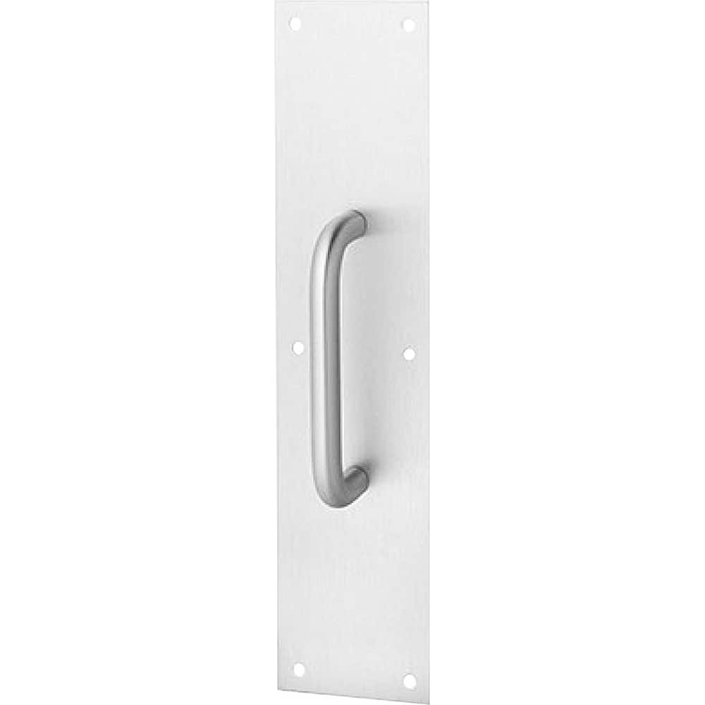 Rockwood - Door Pulls; Overall Length (Inch): 16 ; Finish/Coating: Satin Stainless Steel ; Grip Length: 4 (Inch) - Exact Tooling