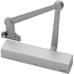 Yale - Manual Dampers; Closer Body Length: 13 (Inch); Finish/Coating: Aluminum Painted ; Door Thickness: 2-3/4 (Inch); Additional Information: Series: 2700; Material: Aluminum; Spring Size: Multi-Size 1 to 6; Includes: Sleeve Nuts; Arm Type: Holder/Stop - Exact Tooling