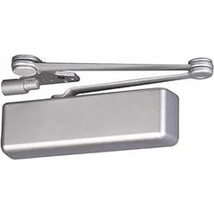Yale - Manual Dampers; Closer Body Length: 12-1/4 (Inch); Finish/Coating: Aluminum Painted ; Door Thickness: 2-3/4 (Inch); Additional Information: Series: 5800; Material: Cast Iron; Spring Size: Multi-Size 1 to 6; Includes: Sleeve Nuts; Arm Type: Holder/ - Exact Tooling