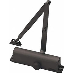Yale - Manual Dampers; Closer Body Length: 9-3/4 (Inch); Finish/Coating: Painted Dark Bronze ; Door Thickness: 2-3/4 (Inch); Additional Information: Series: YDC200; Model: YDC202; Material: Aluminum; Spring Size: 1 to 4; Closerbody Width: 1-3/4 in; Weigh - Exact Tooling