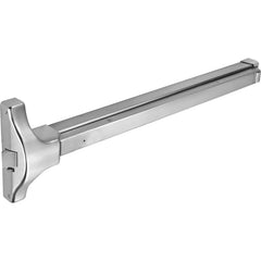 Yale - Vertical Bars; Type: Surface Vertical Rod Exit Device ; Rating: Non Fire Rated ; Hand: RH field reversible ; Finish/Coating: Aluminum Painted ; Minimum Door Width: 30 (Inch); Maximum Door Width: 36.000 (Inch) - Exact Tooling