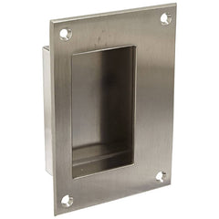 Rockwood - Door Pulls; Overall Length (Inch): 16 ; Finish/Coating: Satin Stainless Steel ; Grip Length: 4 (Inch) - Exact Tooling