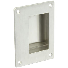 Rockwood - Door Pulls; Overall Length (Inch): 16 ; Finish/Coating: Satin Stainless Steel ; Grip Length: 4 (Inch) - Exact Tooling