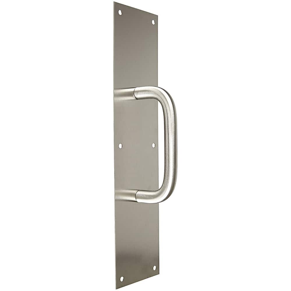 Rockwood - Door Pulls; Overall Length (Inch): 16 ; Finish/Coating: Satin Stainless Steel ; Grip Length: 4 (Inch) - Exact Tooling