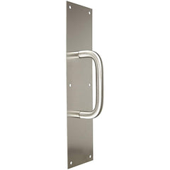 Rockwood - Door Pulls; Overall Length (Inch): 16 ; Finish/Coating: Satin Stainless Steel ; Grip Length: 4 (Inch) - Exact Tooling