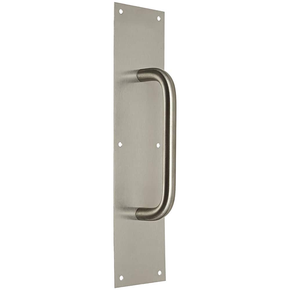 Rockwood - Door Pulls; Overall Length (Inch): 16 ; Finish/Coating: Satin Stainless Steel ; Grip Length: 4 (Inch) - Exact Tooling