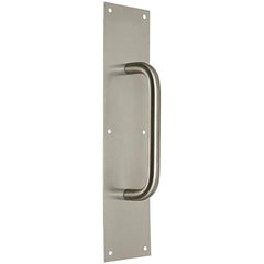 Rockwood - Door Pulls; Overall Length (Inch): 16 ; Finish/Coating: Satin Stainless Steel ; Grip Length: 4 (Inch) - Exact Tooling