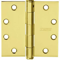 Yale - Commercial Hinges; Length (Inch): 4-1/2 ; Thickness (Decimal Inch): 0.1340 ; Minimum Thickness: 3.4036 (mm); Number of Knuckles: 5.000 ; Stanley Finish Code: US3 ; Finish/Coating: US3 - Exact Tooling