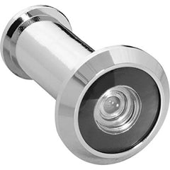 Yale - Viewers/Peepholes; Viewing: 190 deg. Door Viewer ; Style: Door Viewer ; Material: Brass ; Finish/Coating: Bright Chrome ; UL Rated: Yes - Exact Tooling