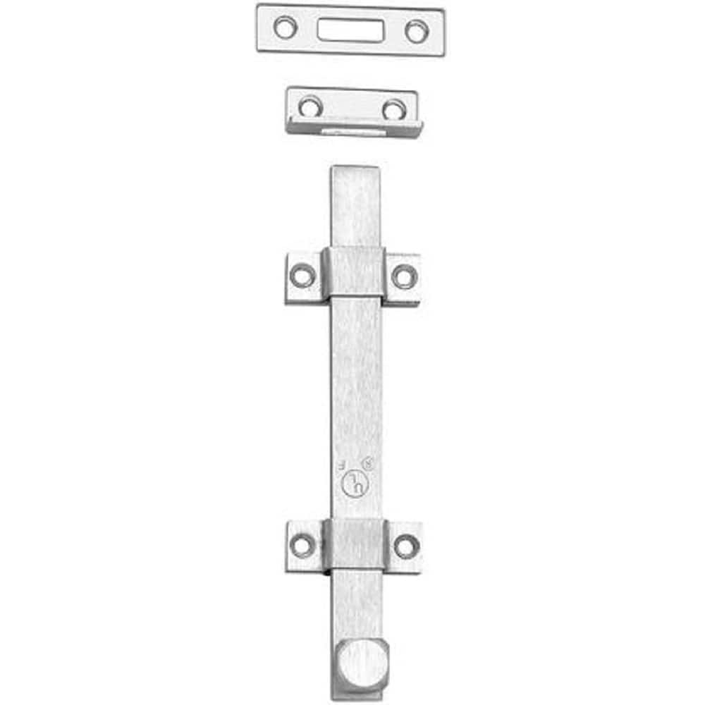 Rockwood - Slide Bolts; Length (Inch): 2 ; Width (Inch): 6 ; Finish/Coating: Satin Chrome - Exact Tooling