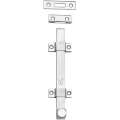 Rockwood - Slide Bolts; Length (Inch): 2 ; Width (Inch): 6 ; Finish/Coating: Satin Chrome - Exact Tooling