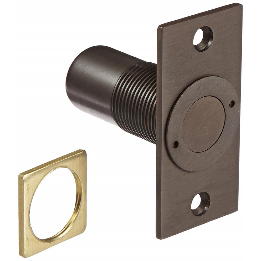Yale - Strikes; Type: Dust Proof Strike ; Length (Inch): 5 ; Width (Inch): 5 ; Material: Brass ; Finish/Coating: Oil Rubbed Bronze - Exact Tooling