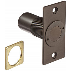 Yale - Strikes; Type: Dust Proof Strike ; Length (Inch): 5 ; Width (Inch): 5 ; Material: Brass ; Finish/Coating: Oil Rubbed Bronze - Exact Tooling