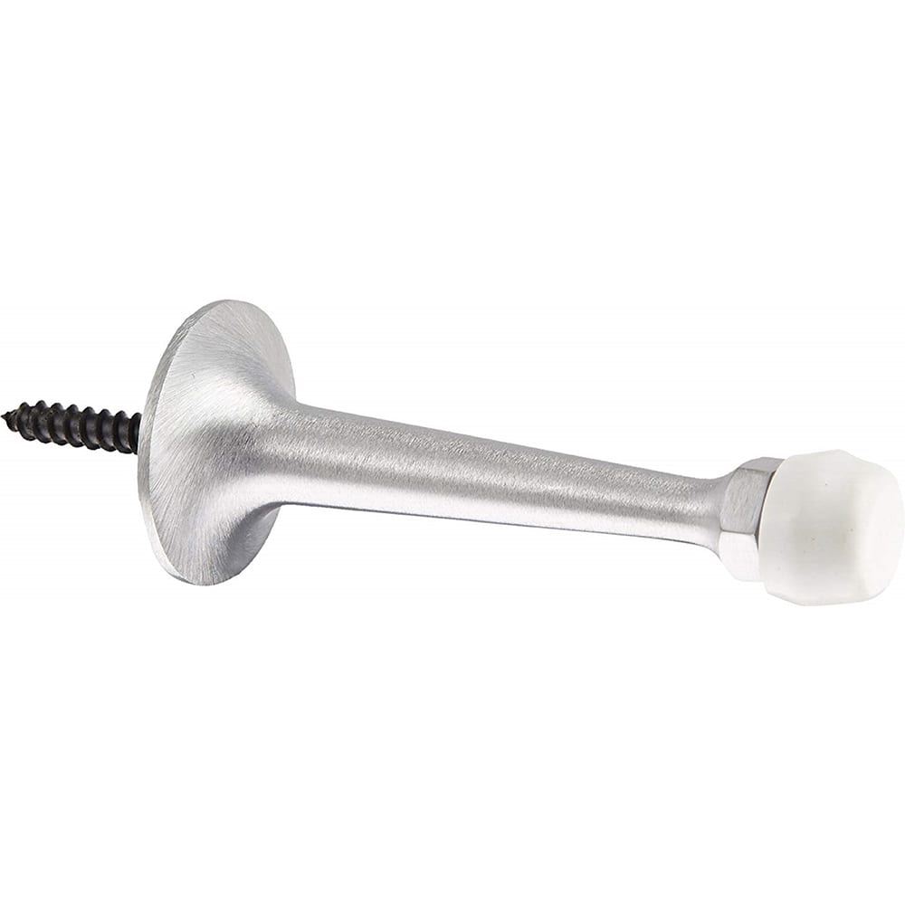 Rockwood - Stops; Type: Door Stop ; Finish/Coating: Satin Chrome ; Projection: 3-1/4 (Inch); Mount Type: Wall - Exact Tooling