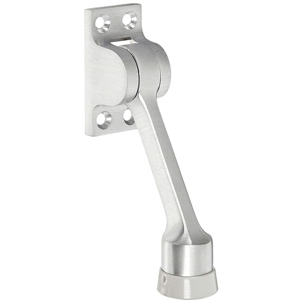 Rockwood - Stops; Type: Kick Down Door Stop ; Finish/Coating: Satin Chrome ; Projection: 3-5/8 (Inch); Mount Type: Floor - Exact Tooling