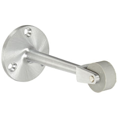 Rockwood - Stops; Type: Straight Roller Stop ; Finish/Coating: Satin Chrome ; Projection: 6-1/4 (Inch); Mount Type: Floor - Exact Tooling