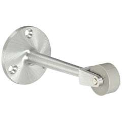 Rockwood - Stops; Type: Straight Roller Stop ; Finish/Coating: Satin Chrome ; Projection: 4-9/16 (Inch); Mount Type: Floor - Exact Tooling
