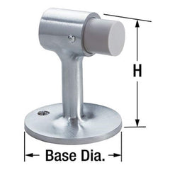 Rockwood - Stops; Type: Door Stop ; Finish/Coating: Satin Chrome ; Projection: 2 (Inch); Mount Type: Floor - Exact Tooling