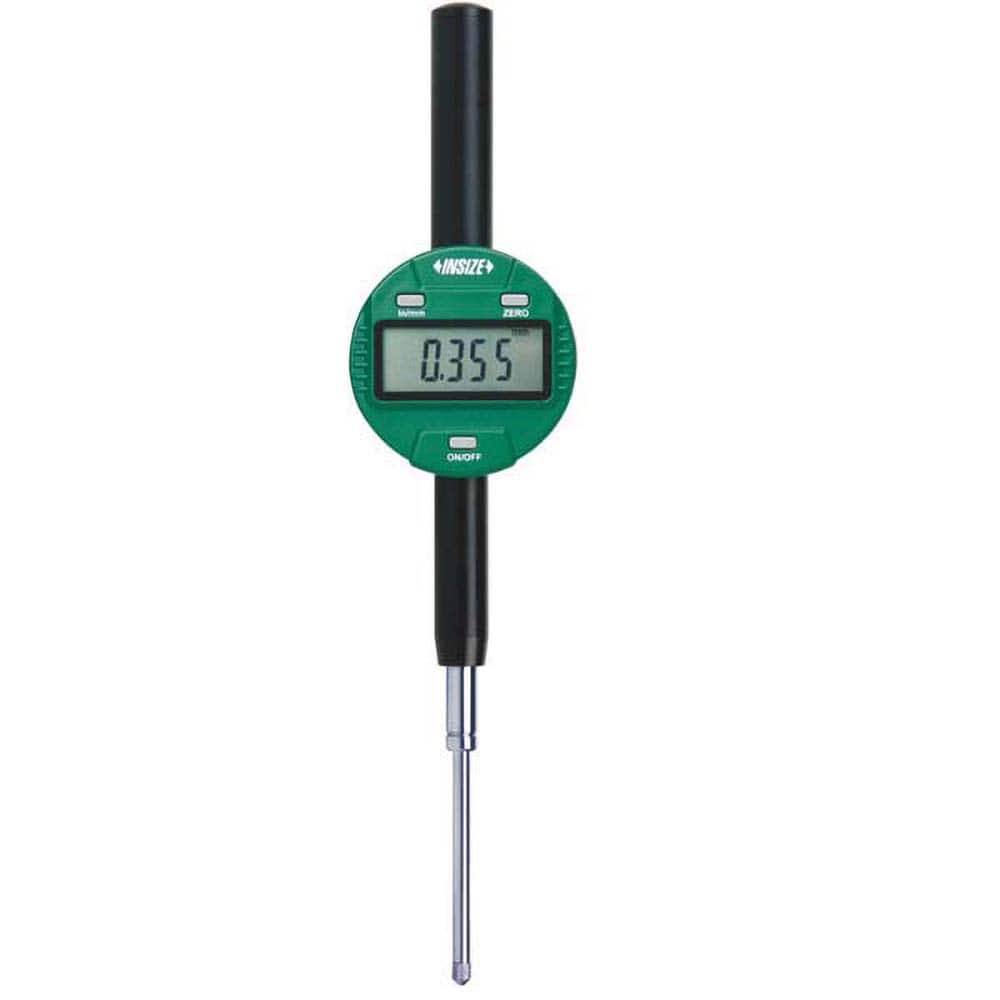 Insize USA LLC - Electronic Drop Indicators; Minimum Measurement (Decimal Inch): 0 ; Minimum Measurement (Inch): 0 ; Minimum Measurement (mm): 0 ; Maximum Measurement (mm): 50.80 ; Maximum Measurement (Decimal Inch): 2.0000 ; Resolution (Decimal Inch): 0 - Exact Tooling