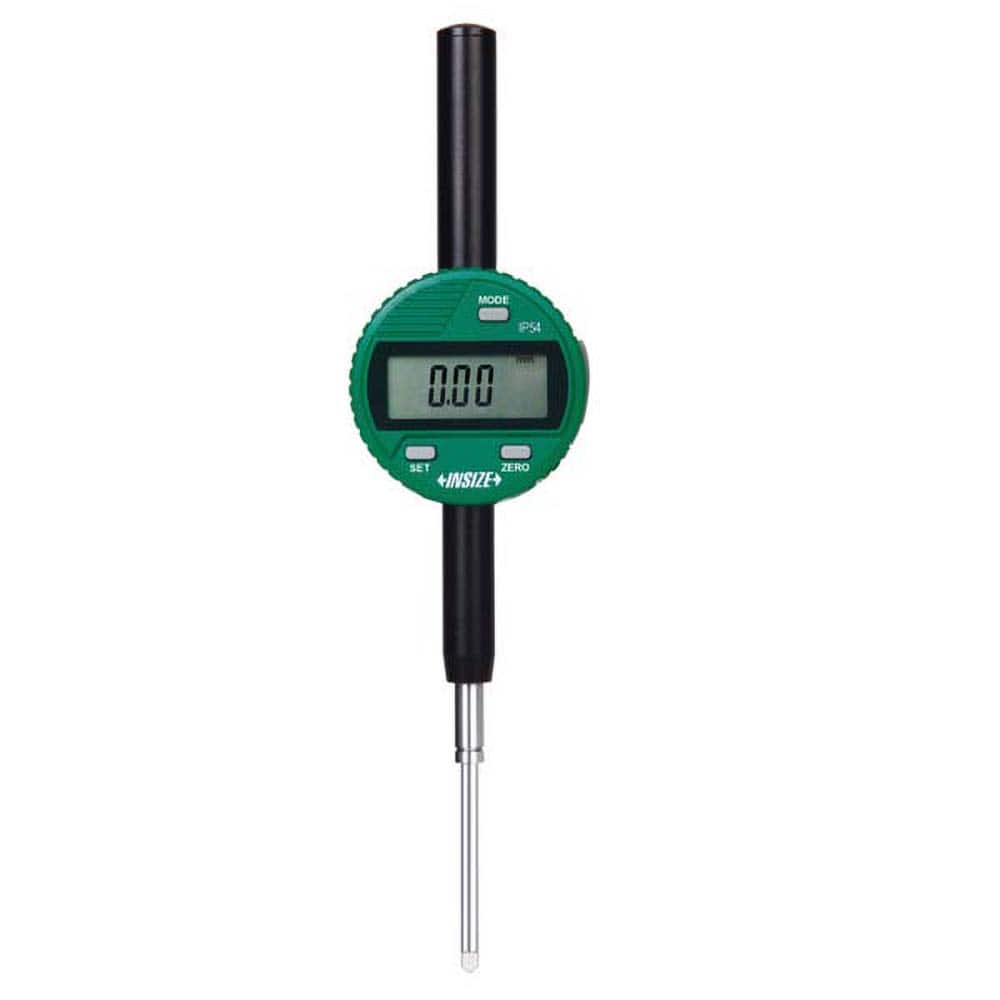 Insize USA LLC - Electronic Drop Indicators; Minimum Measurement (Decimal Inch): 0 ; Minimum Measurement (Inch): 0 ; Minimum Measurement (mm): 0 ; Maximum Measurement (mm): 50.80 ; Maximum Measurement (Decimal Inch): 2.0000 ; Resolution (Decimal Inch): 0 - Exact Tooling
