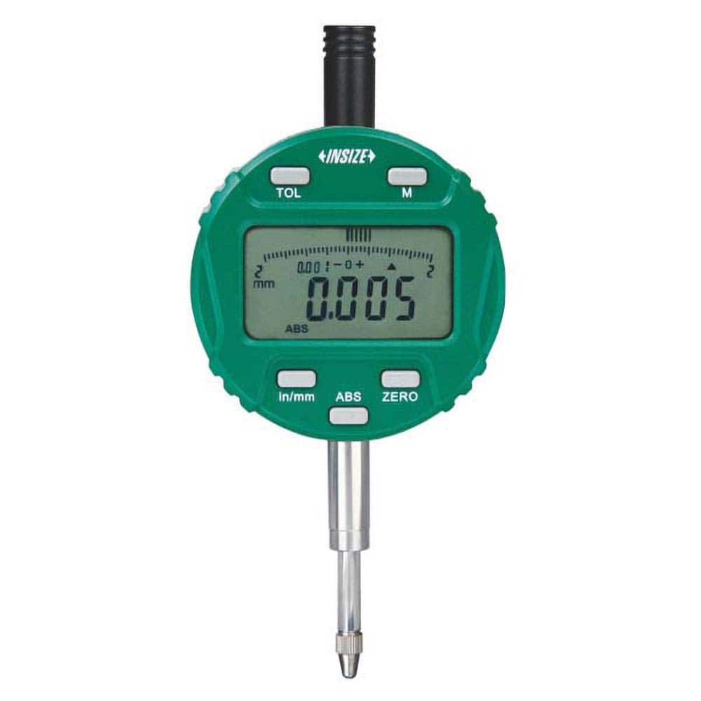Insize USA LLC - Electronic Drop Indicators; Minimum Measurement (Decimal Inch): 0 ; Minimum Measurement (Inch): 0 ; Minimum Measurement (mm): 0 ; Maximum Measurement (mm): 25.40 ; Maximum Measurement (Decimal Inch): 1.0000 ; Resolution (Decimal Inch): 0 - Exact Tooling