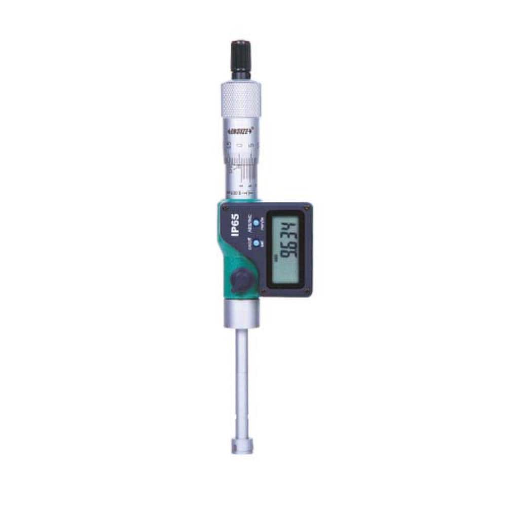 Insize USA LLC - Electronic Inside Micrometers; Minimum Measurement (Inch): 0.3500 ; Minimum Measurement (mm): 9.00 ; Minimum Measurement (Decimal Inch): 0.3500 ; Maximum Measurement (Inch): 0.4250 ; Maximum Measurement (Decimal Inch): 0.4250 ; Maximum M - Exact Tooling