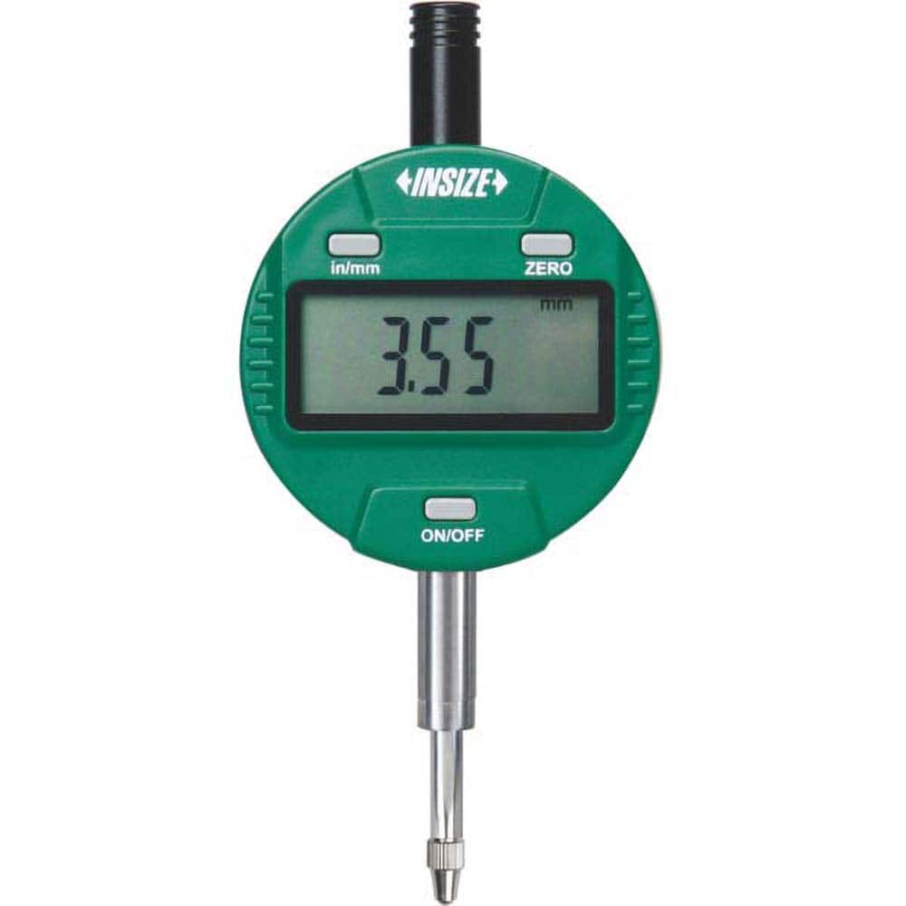 Insize USA LLC - Electronic Drop Indicators; Minimum Measurement (Decimal Inch): 0 ; Minimum Measurement (Inch): 0 ; Minimum Measurement (mm): 0 ; Maximum Measurement (mm): 12.70 ; Maximum Measurement (Decimal Inch): 0.5000 ; Resolution (Decimal Inch): 0 - Exact Tooling