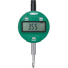 Insize USA LLC - Electronic Drop Indicators; Minimum Measurement (Decimal Inch): 0 ; Minimum Measurement (Inch): 0 ; Minimum Measurement (mm): 0 ; Maximum Measurement (mm): 12.70 ; Maximum Measurement (Decimal Inch): 0.5000 ; Resolution (Decimal Inch): 0 - Exact Tooling