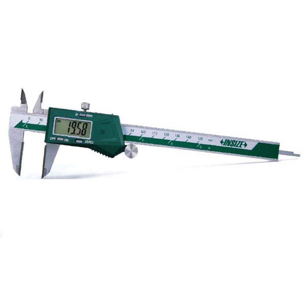 Insize USA LLC - Electronic Calipers; Minimum Measurement (Decimal Inch): 0.0000 ; Maximum Measurement (Decimal Inch): 12 ; Accuracy Plus/Minus (Decimal Inch): 0.0012 ; Resolution (Decimal Inch): 0.0005 ; IP Rating: None ; Data Output: Yes - Exact Tooling