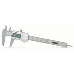 Insize USA LLC - Electronic Calipers; Minimum Measurement (Decimal Inch): 0.0000 ; Maximum Measurement (Decimal Inch): 6 ; Accuracy Plus/Minus (Decimal Inch): 0.0040 ; Resolution (Decimal Inch): 0.0005 ; IP Rating: None ; Data Output: No - Exact Tooling
