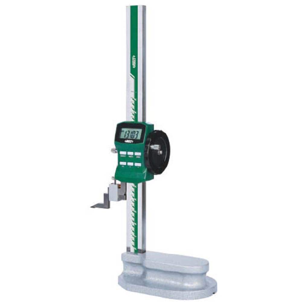 Insize USA LLC - Electronic Height Gages; Maximum Measurement (Decimal Inch): 12 ; Maximum Measurement (mm): 300 ; Resolution (Decimal Inch): 0.0005 ; Data Output: SPC ; Display Type: LED ; Accuracy (Inch): +/-.002 - Exact Tooling