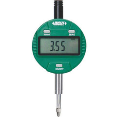 Insize USA LLC - Electronic Drop Indicators; Minimum Measurement (Decimal Inch): 0 ; Minimum Measurement (Inch): 0 ; Minimum Measurement (mm): 0 ; Maximum Measurement (mm): 12.70 ; Maximum Measurement (Decimal Inch): 0.5000 ; Resolution (Decimal Inch): 0 - Exact Tooling