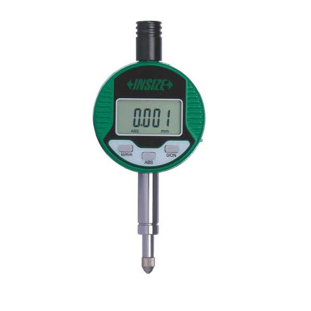Insize USA LLC - Electronic Drop Indicators; Minimum Measurement (Decimal Inch): 0 ; Minimum Measurement (Inch): 0 ; Minimum Measurement (mm): 0 ; Maximum Measurement (mm): 5.00 ; Maximum Measurement (Decimal Inch): 0.2000 ; Resolution (Decimal Inch): 0. - Exact Tooling