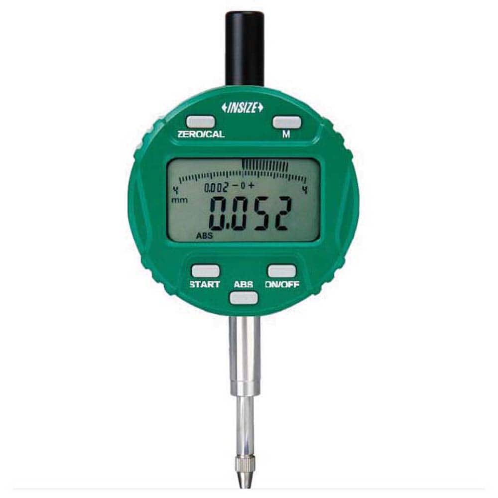 Insize USA LLC - Electronic Drop Indicators; Minimum Measurement (Decimal Inch): 0 ; Minimum Measurement (Inch): 0 ; Minimum Measurement (mm): 0 ; Maximum Measurement (mm): 12.70 ; Maximum Measurement (Decimal Inch): 0.5000 ; Resolution (Decimal Inch): 0 - Exact Tooling