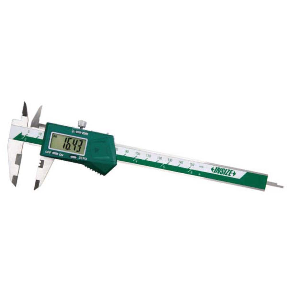 Insize USA LLC - Electronic Calipers; Minimum Measurement (Decimal Inch): 0.0000 ; Maximum Measurement (Decimal Inch): 6 ; Accuracy Plus/Minus (Decimal Inch): 0.0012 ; Resolution (Decimal Inch): 0.0005 ; IP Rating: None ; Data Output: Yes - Exact Tooling