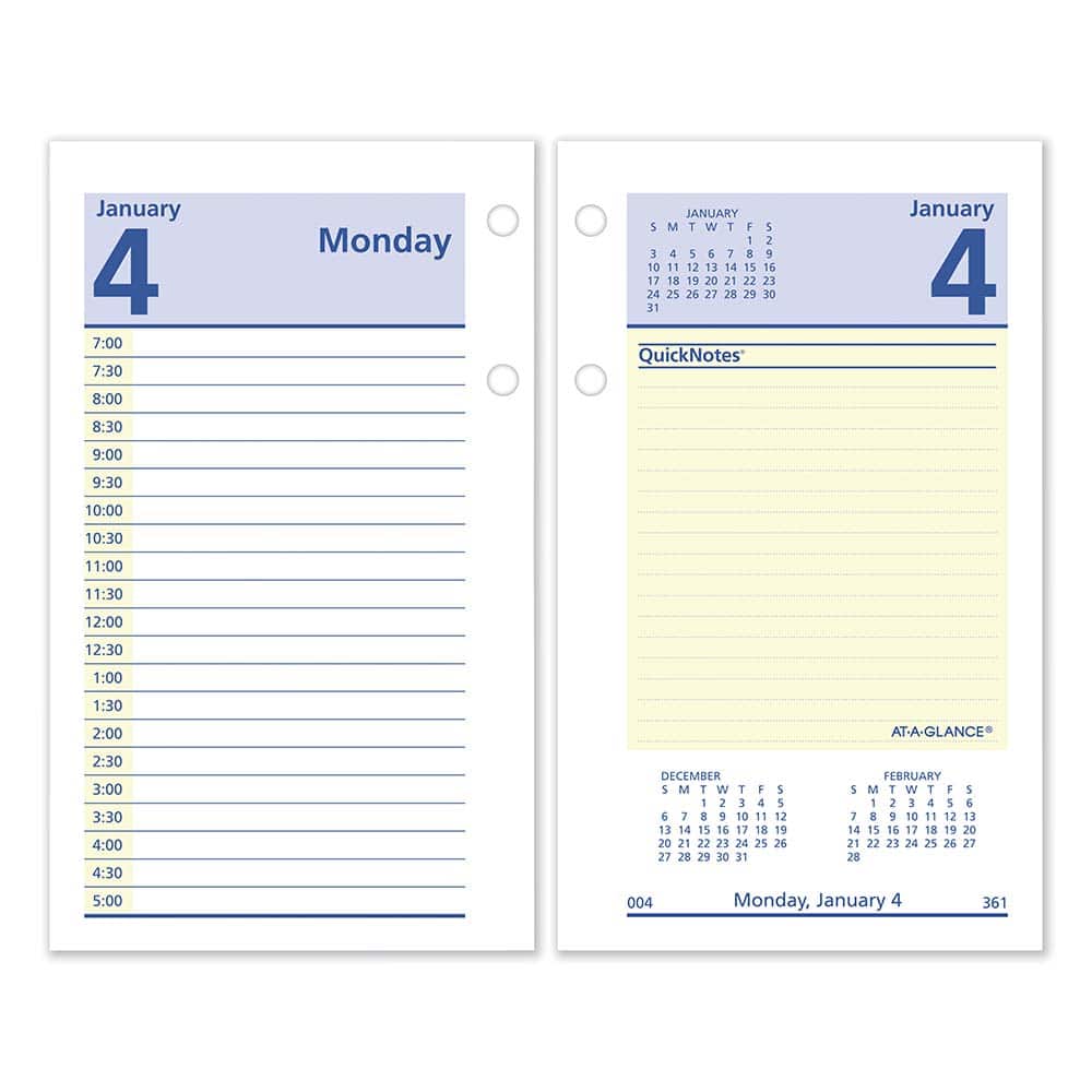 AT-A-GLANCE - Note Pads, Writing Pads & Notebooks Writing Pads & Notebook Type: Desk Calendar Refill Size: 3-1/2 x 6 - Exact Tooling