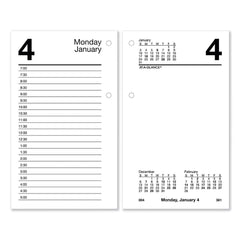 AT-A-GLANCE - Note Pads, Writing Pads & Notebooks; Writing Pads & Notebook Type: Desk Calendar Refill ; Size: 3-1/2 x 6 ; Number of Sheets: 320 ; Color: White ; Style of Rule: Planner - Exact Tooling