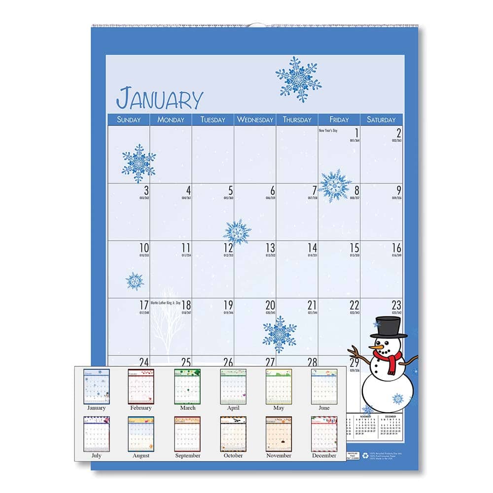 House of Doolittle - Note Pads, Writing Pads & Notebooks Writing Pads & Notebook Type: Wall Calendar Size: 12 x 16-1/2 - Exact Tooling