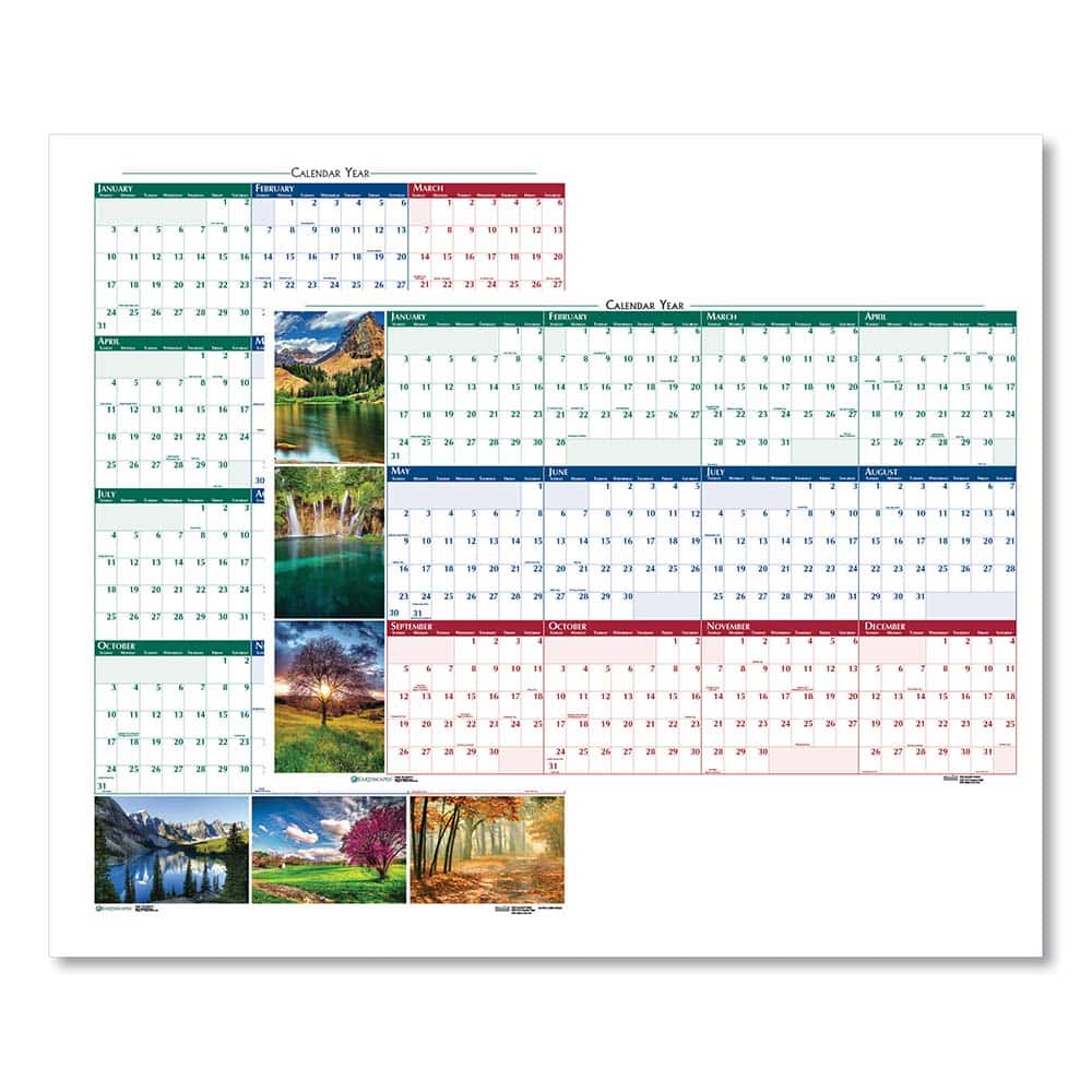 House of Doolittle - Note Pads, Writing Pads & Notebooks Writing Pads & Notebook Type: Wall Calendar Size: 32 x 48 - Exact Tooling