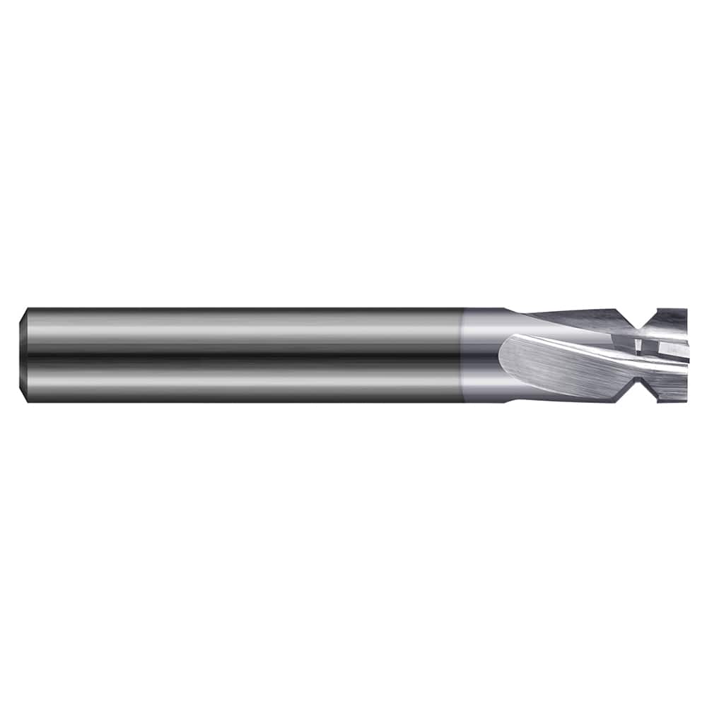 Harvey Tool - 90° 0.407" Minor Diam, 5/8" Cut Diam, 0.021" Min Width, 4-Flute Solid Carbide Picatinny Rail Form Cutter - Exact Tooling