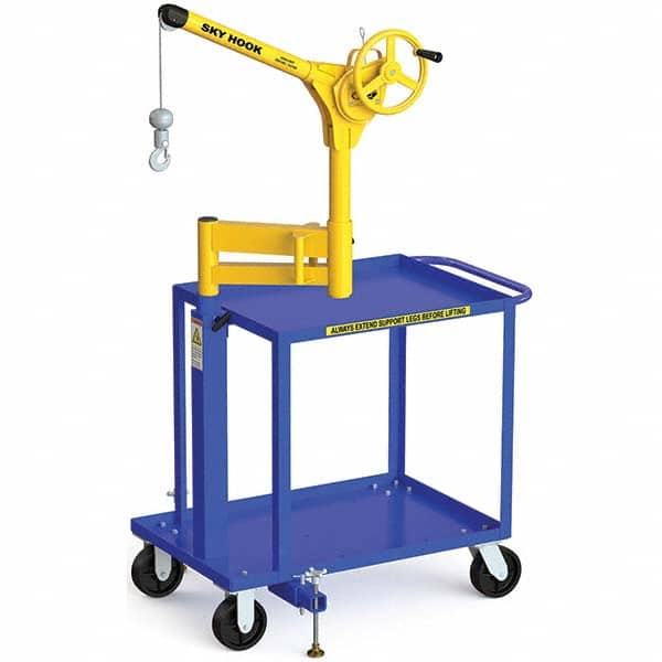 Sky Hook - 250 Lb Steel Lifting Hook Crane - Exact Tooling