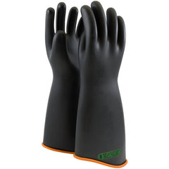 ‎158-3-18/9 - Novax - Natural Rubber Insulating Glove - Class 3 - 18″ - Black/Orange - Contour Cuff - Exact Tooling