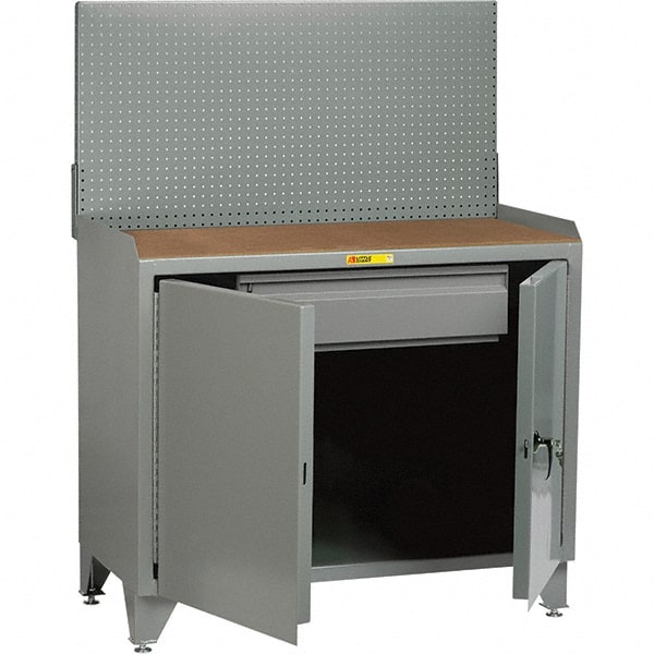 Little Giant - Stationary Workstations Type: Security Workstation Width (Inch): 36 - Exact Tooling