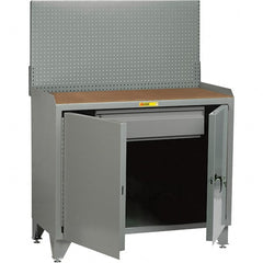 Little Giant - Stationary Workstations Type: Security Workstation Width (Inch): 36 - Exact Tooling