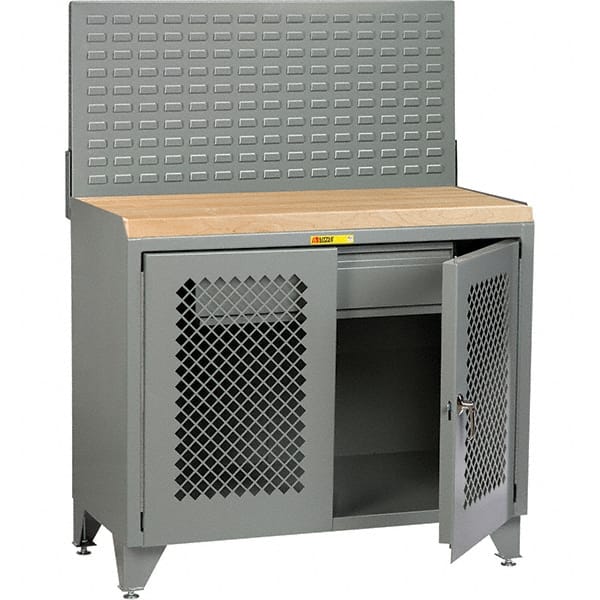 Little Giant - Stationary Workstations Type: Security Workstation Width (Inch): 48 - Exact Tooling