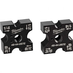 Milwaukee Tool - Metal Cutting & Forming Machine Parts & Accessories; Accessory Type: Cutting Die ; For Use With: Milwaukee 2872 Threaded Rod Cutter ; Material: Steel ; Additional Information: 1/4", 3/8", 1/2" Replacement Cutting Die Set - Exact Tooling