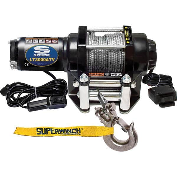 Superwinch - Automotive Winches Type: DC Electric Winch Pull Capacity (Lb.): 3,000 (Pounds) - Exact Tooling